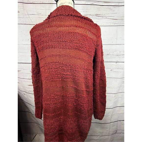 Mesh + Lace medium red open cardigan - 2272 - Picture 2 of 4